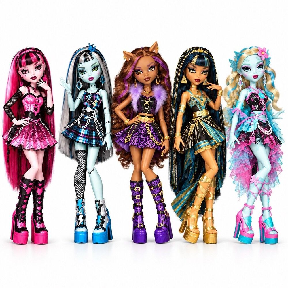 Monster High Dawn of the Dance Creeproduction 2026 Complete 5 Doll Set IN HAND